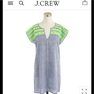 J. Crew Embroidered Dolman Tunic size m